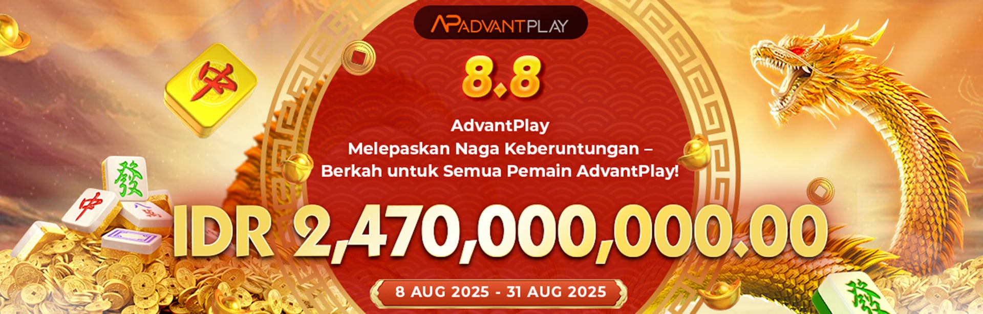 ADVANTPLAY - 8.8 DRAGON'S BLESSING DAILY REWARD